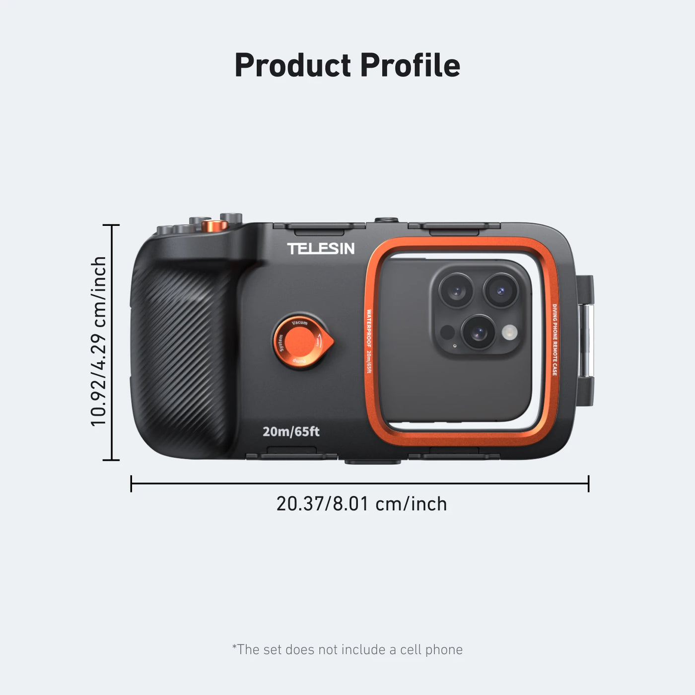 VYZION Pro – Boîtier étanche avec contrôle Bluetooth pour smartphone